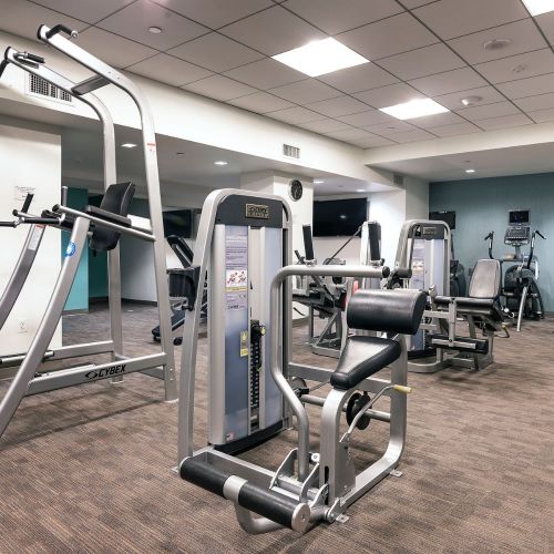Utilize excellent machinery in our state of the art fitness center. 