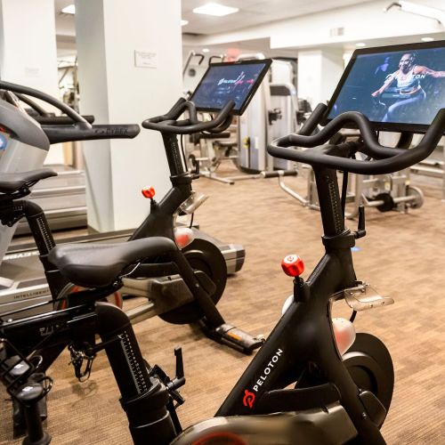 Our Peloton bikes along with training machines make the Lexington the best place for your workout and comfort. 
