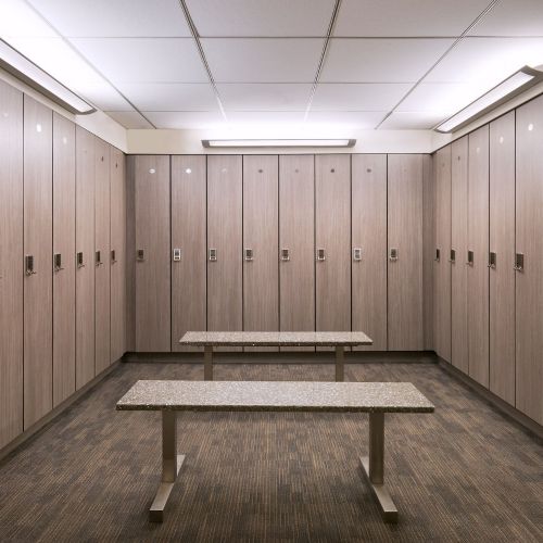 The convinience of our locker rooms makes your workout easier.  