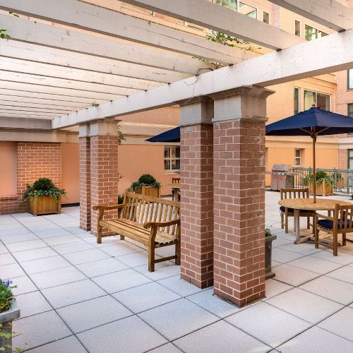 Relax with friends on our gorgeous outdoor seating areas. 