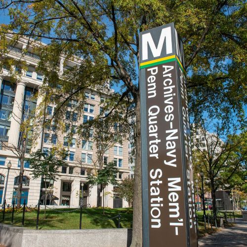 The Archives-Navy Memorial and Penn Quarter Station Mero stop provided ease and access to the city.