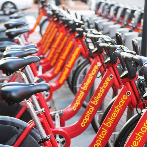 Enjoy DC's bikeshare services on your trip to the city.
