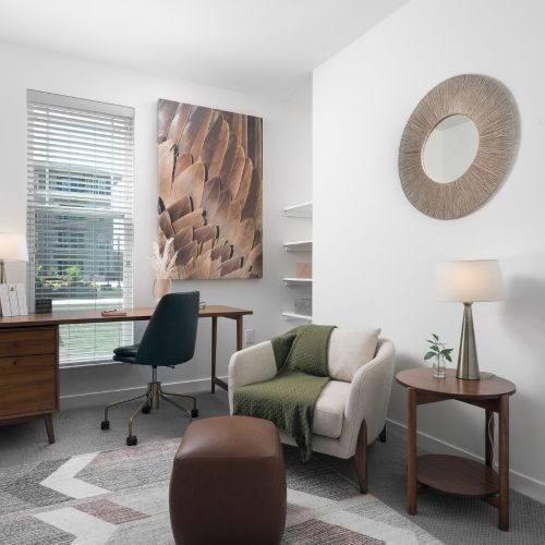 Floor plans available to create smart work-from-home spaces.