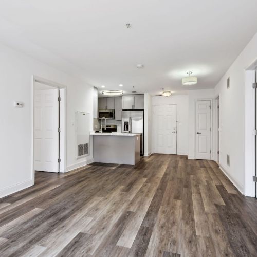 vacant living room looking towards entry
