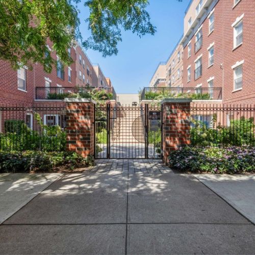 The Bexley courtyard entrance