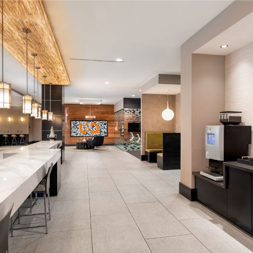 Indulge in the daily hospitality bar located within the lobby.