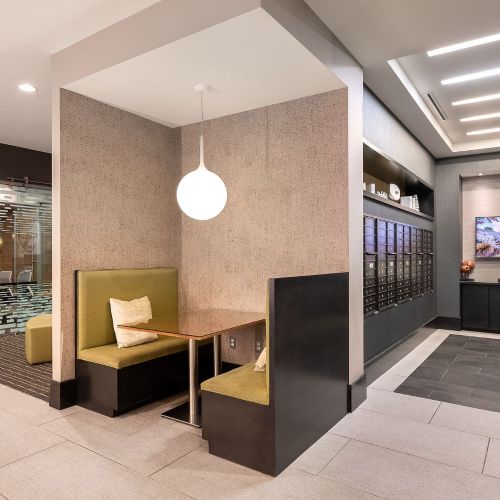 Thriving communal spaces.