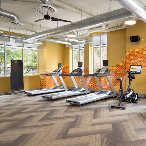 Enjoy the equipment in our fitness center.
