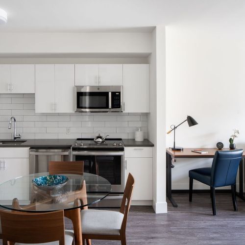 Meticulously crafted apartments with 9' ceilings and 7' tall windows