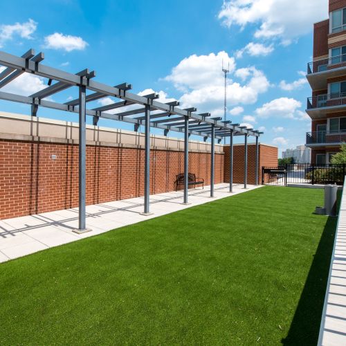 Let your pet run around in our pet park. 