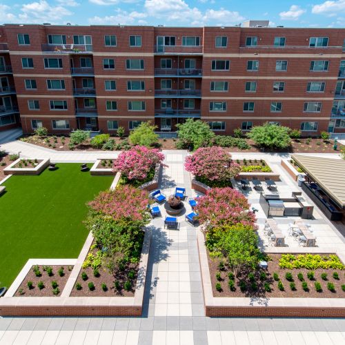 Take in the views of our rooftop courtyard during the day. 