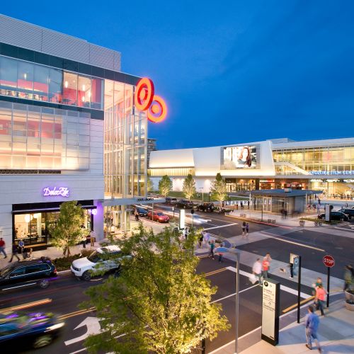 Shops in Mosaic District. 