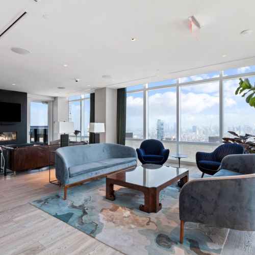 Sky Lounge with fireplace