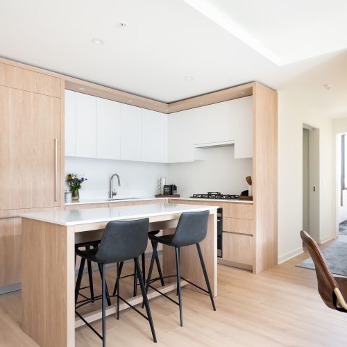 Seamlessly integrated Fisher & Paykel appliances.