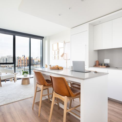 Soft, natural lighting in apartments and shared spaces.