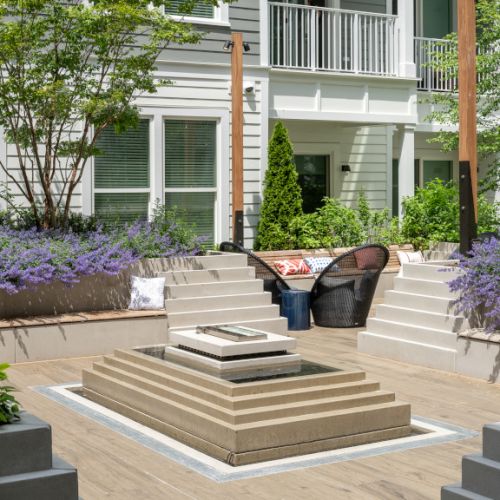 Catch some sun rays in our courtyard