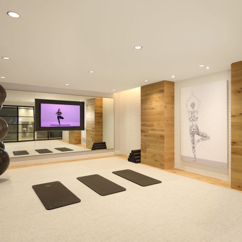 Enjoy a complete workout in the yoga studio