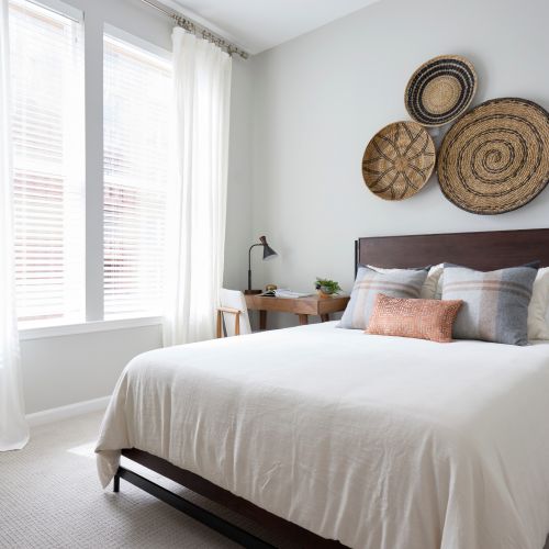 Spacious sunlit bedrooms allow for comfortable living