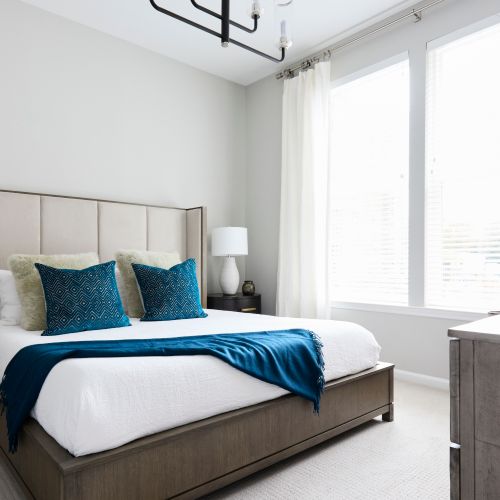 Our bedroom finishes make the perfect place to rest after a long day