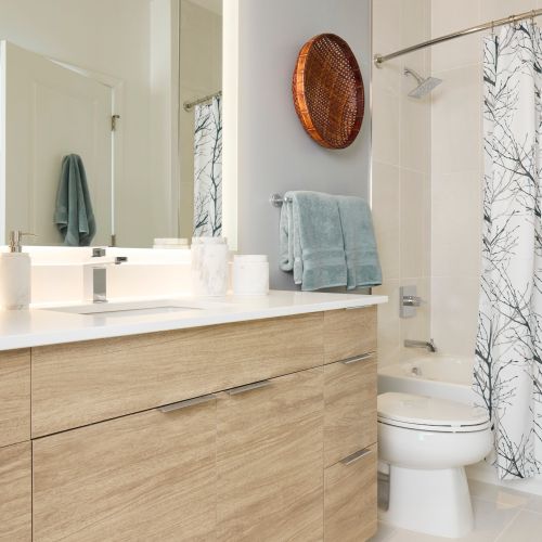 Enjoy pristine finished bathrooms designed with you in mind