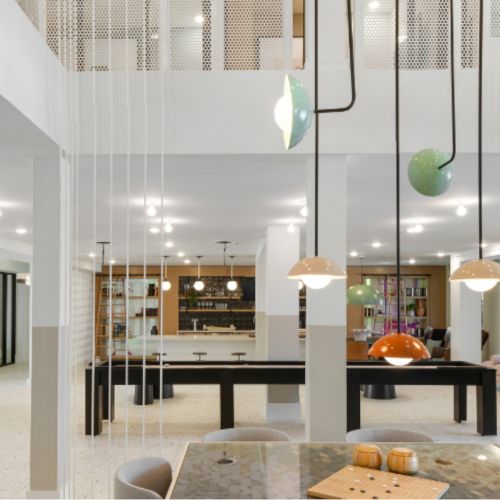 Game room and social lounge	