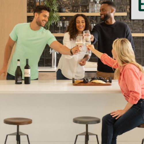 Entertain in social lounge	