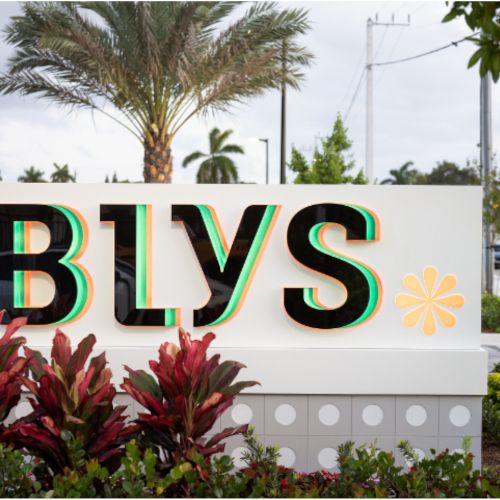 BLYS entrance sign	