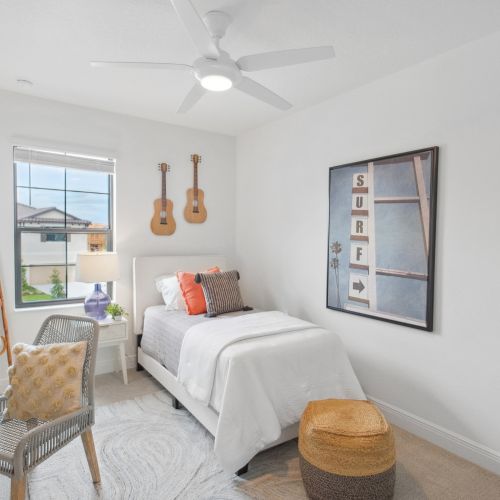 Choose from an array of bedroom layouts to find your perfect fit.	