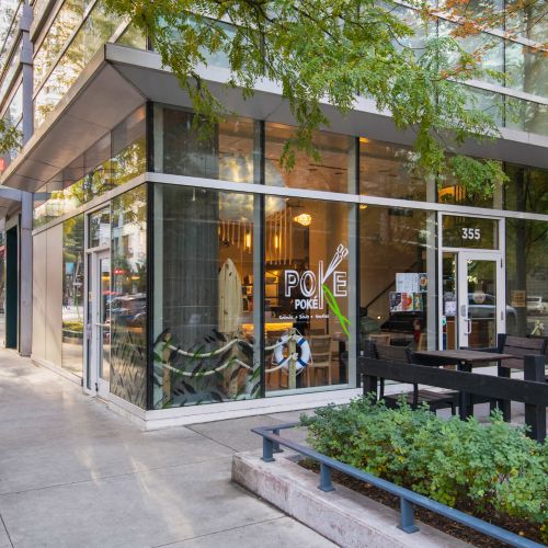 Street view of restaurant