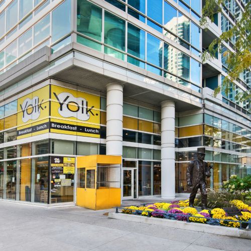 Street view of restaurant