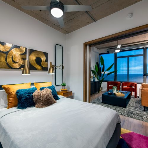 Sylized bedroom spaces