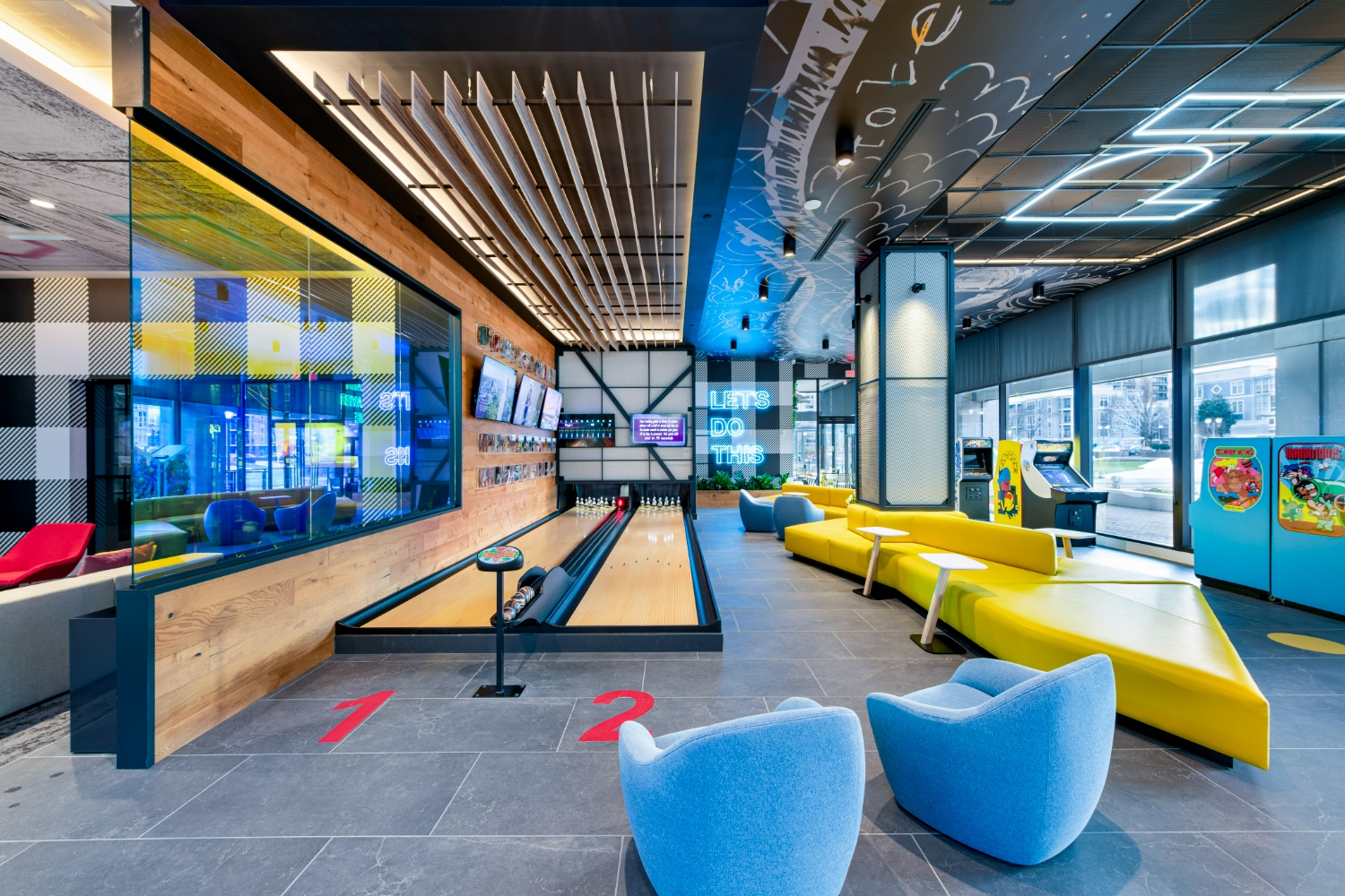 Three Collective : Bowling lanes and lounge space perfect for entertaining