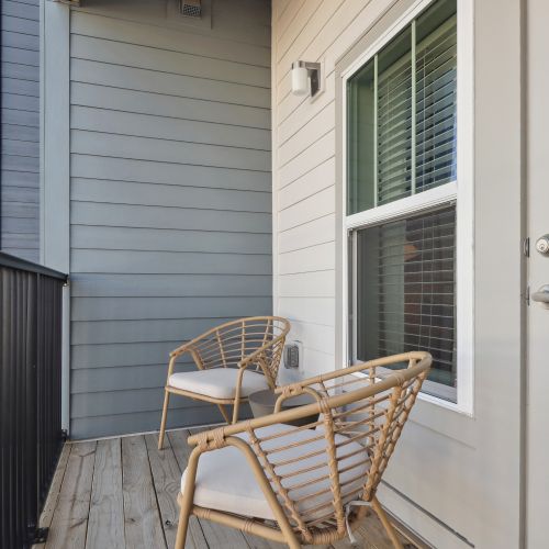 Private patios and balconies are available in select homes.	
