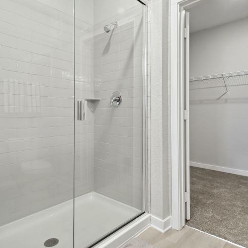 Spa-inspired bathrooms.	