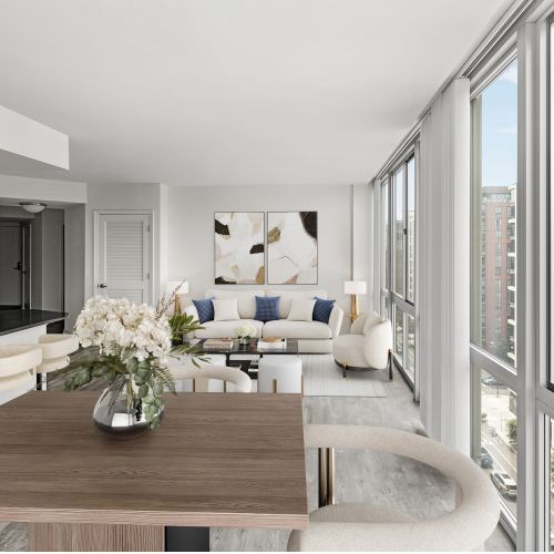 Gaze at the city with floor to ceiling windows