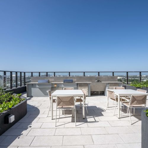 Entertain at barbeque area with outdoor dining