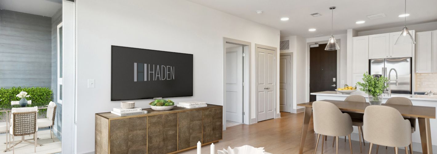 Haden : Gather in the perfect floor plan of your choice.