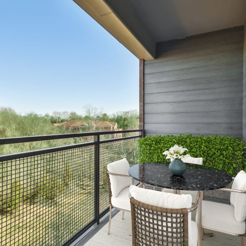 Enjoy private balcony space in your home.