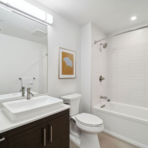 Refresh with pristine finishes in your bathroom