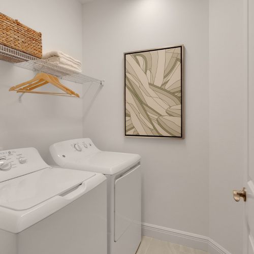 Full-size, in-home washers and dryers	