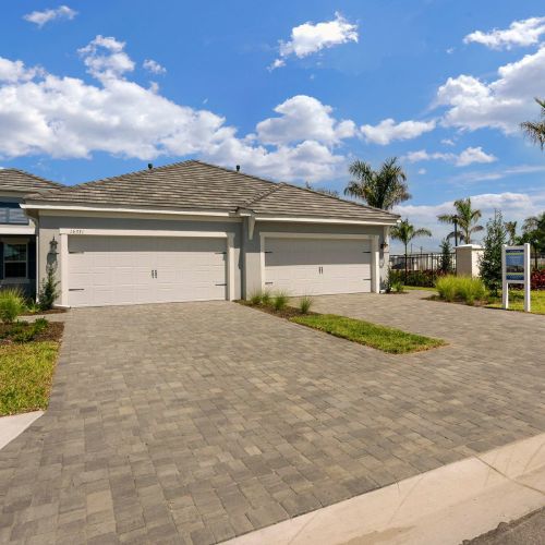 Attached two-car garages with private two-car driveways	