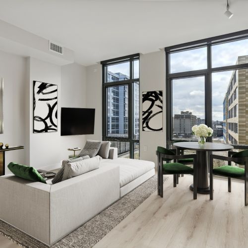 Enjoy city views from the comfort of your home