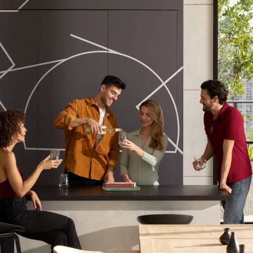 Keep the fun going with friends at the clubroom bar