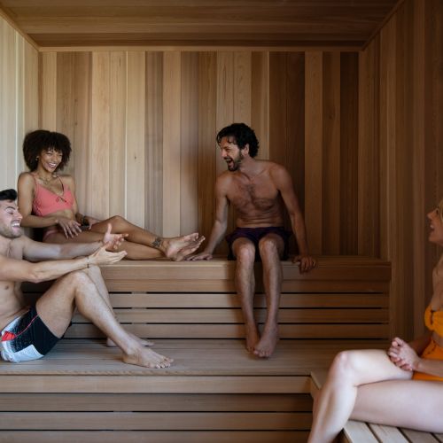 Let your stress melt away in the sauna