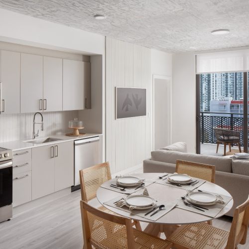 Open concept floorplans with modern design details