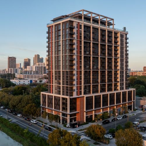 Northeastern view of building