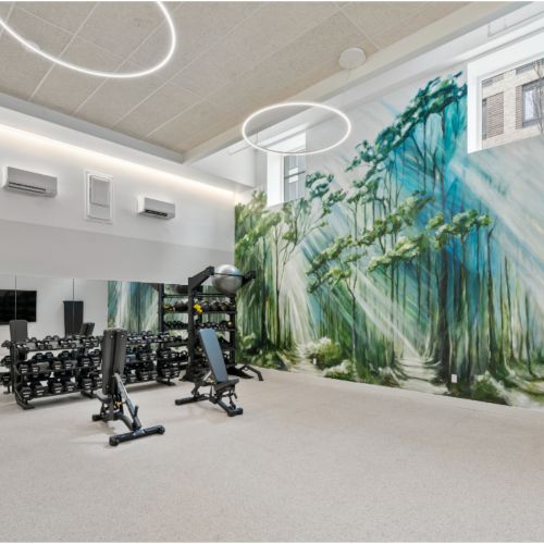 Fitness, fueled by state of the art equipement and inspiring artistery	