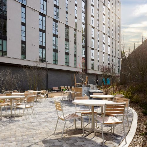 Enjoy outdoor amenity spaces at The Astrid	