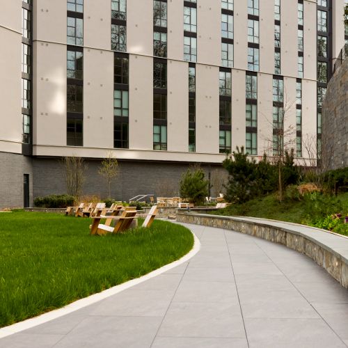 Take in the courtyard breeze from the comfort of the Astrid	