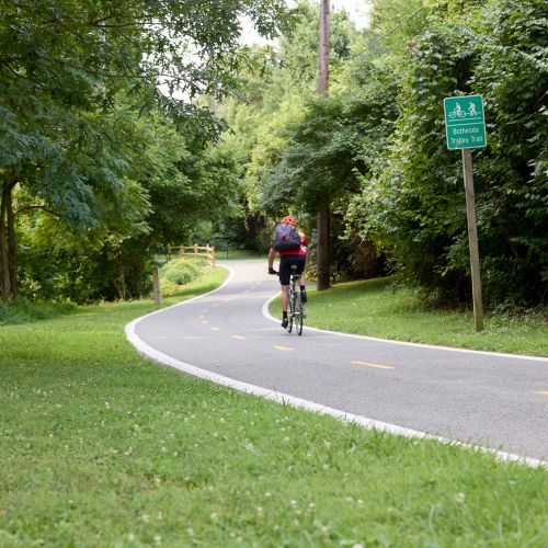 Experience the outdoors on the nearby Trolley Trail.